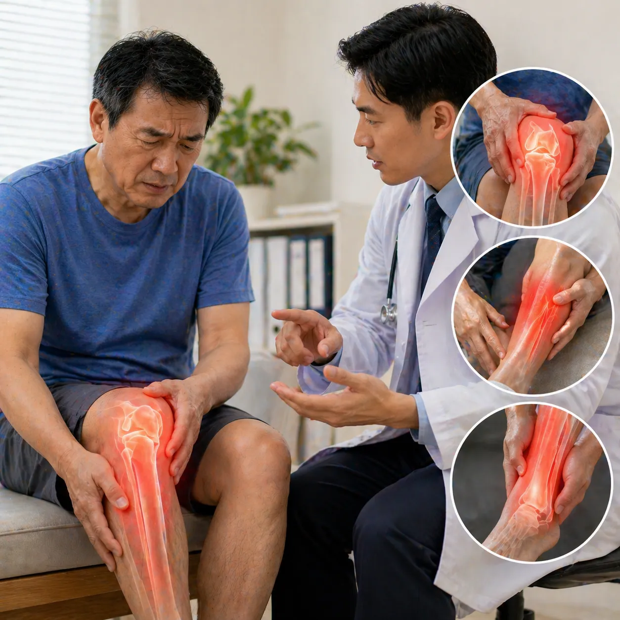 ปวดขาเรื้อรังลามไปที่เข่า สัญญาณเตือนอะไรที่ต้องใส่ใจ?